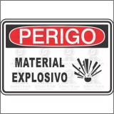 Perigo - Material explosivo